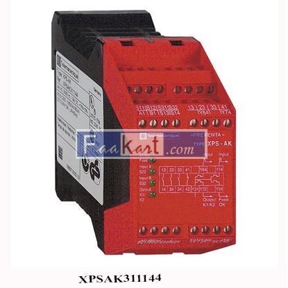 Picture of XPSAK311144 Schneider Electric SAFETY RELAY 300V 5AMP PREVENTA