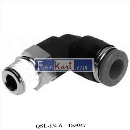 Picture of Festo QSL-1/4-6 R Thread Push-In L-Fitting, 153047