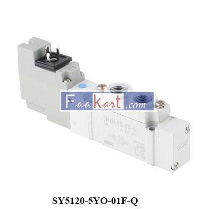 Picture of SY5120-5YO-01F-Q SMC 5/2 SMC Pneumatic Solenoid Valve