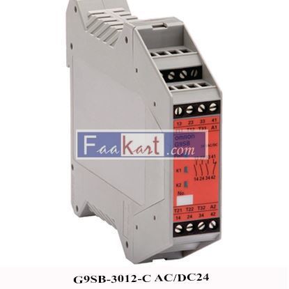 Picture of G9SB-3012-C AC/DC24 - Safety Module 1NC 3NO, DIN Rail Mount, Omron