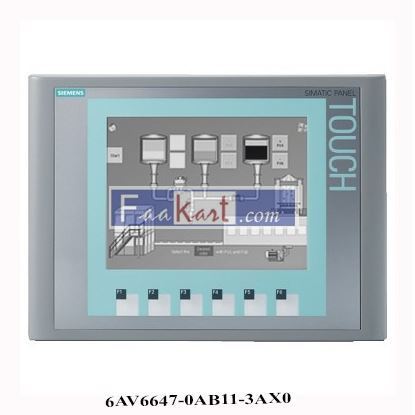 Picture of 6AV6 647-0AB11-3AX0 Siemens HMI KTP600 BASIC MONO PN, BASIC PANEL, KEY AND TOUCH OPERATION, 6" STN DISPLAY