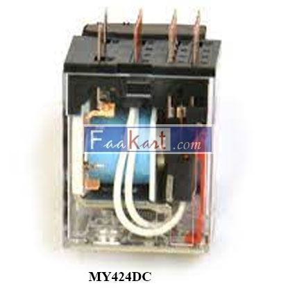 Picture of MY424DC OMRON GLASS RELAY 24VDC,14PIN