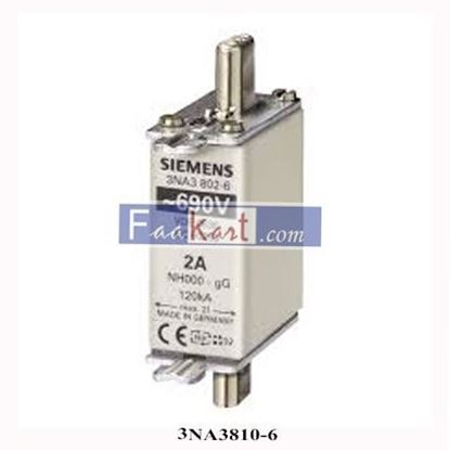 Picture of LV HRC fuse element  3NA3810-6 SIEMENS