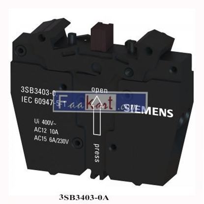 Picture of 3SB3403-0A Siemens 3SU1400-1AA10-3FA0 component contact block