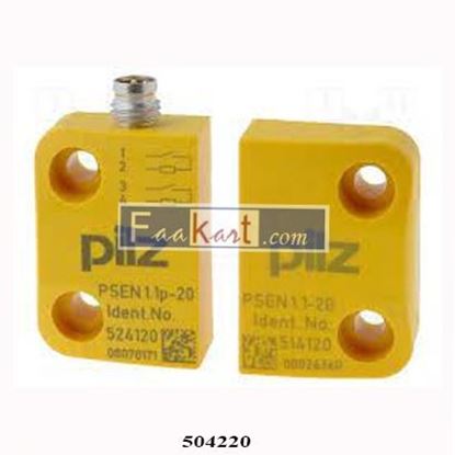 Picture of 504220 PILZ Safety switch: magnetic; Contacts: NO x2; IP65; Electr.connect: M8