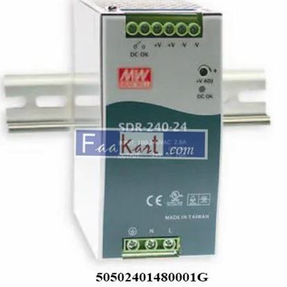 Picture of 50502401480001G  SDR-240-48  DIN Rail Power Supplies 240W 48V 5A W/PFC Function
