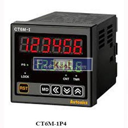 Picture of CT6M-1P4  Counter/Timer, W72xH72mm, 6-Digit, LED, Indicator Only, PNP or NPN Input, 100-240 VAC