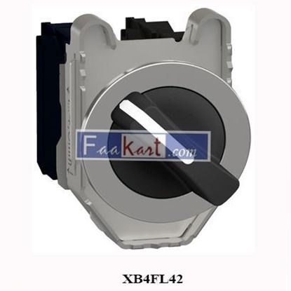 Picture of XB4FD25 Rotary Switch, 2 Position, 1 Pole, 90 °, 6 A, 120 V, Harmony