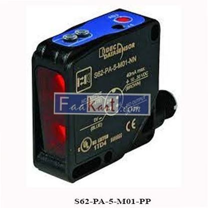 Picture of S62-PA-5-M01-PP  Datalogic Retroreflective photo sensor 956201831 Background suppression, Trimmer 10 - 30 V DC 1 pc(s)