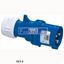 Picture of 013-6 PCE 16A, 230V, Cable Mount CEE Plug, 2P+E, Blue, IP44