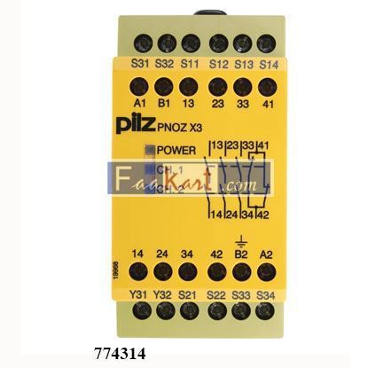 Picture of 774314 Pilz PNOZ 110V ac Safety Relay