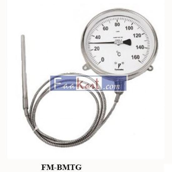 Picture of GAS FILLED TEMPERATURE GAUGE 0 to 200 ᵒc-STAINLESS STEEL