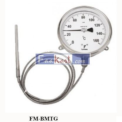 Picture of GAS FILLED TEMPERATURE GAUGE 0 to 200 ᵒC-STAINLESS STEEL