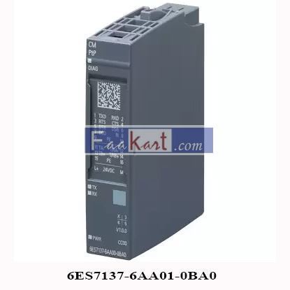 Picture of 6ES7137-6AA01-0BA0 Siemens simatic et 200sp, cm ptp communication module for serial connection rs-422