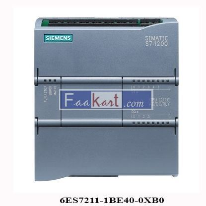 Picture of 6ES7211-1BE40-0XB0 Siemens S7-1200, CPU 1211C, COMPACT CPU, AC/DC/RELAY, ONBOARD I/O