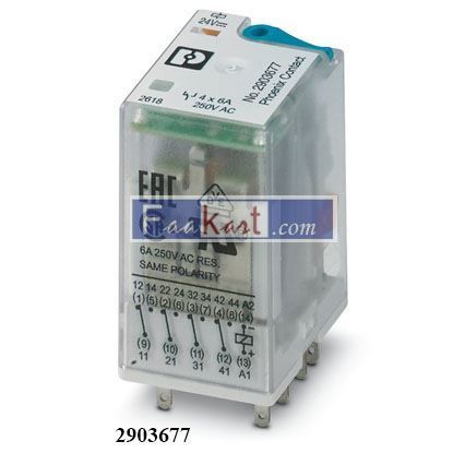 Picture of 2903677 Phoenix Contact Industrial Relays Plug-in