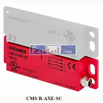 Picture of CMS-R-AXE-SC EUCHNER Read heads CMS, design A - with NO contact combinations, M8