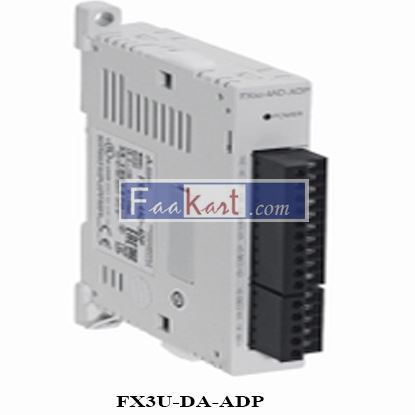 Picture of FX3U-DA-ADP mitsubishi  PLC, FX3U Analog input module; 12 bit; 4 analog inputs for current or voltage