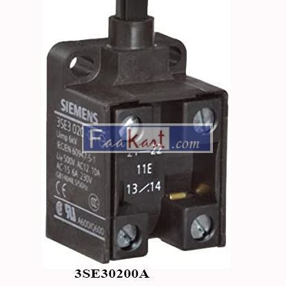 Picture of 3SE30200A Siemens International Limit Switch  3SE3 020-0A