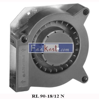 Picture of RL 90-18/12 N ebm-papst DC radial fan, 12 V, 121 x 121 x 37 mm