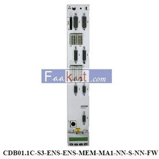 Picture of CDB01.1C-S3-ENS-ENS-MEM-MA1-NN-S-NN-FW BOSCH REXROTH IndraDrive control unit R911340781