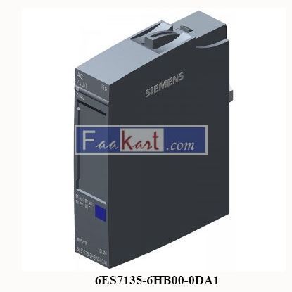 Picture of 6ES7135-6HB00-0DA1 Siemens simatic et 200sp, analog output module 6ES71356HB000DA1