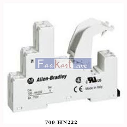 Picture of 700-HN222 ALLEN-BRADLEY Socket, 8-Blade, Miniature, 8A, 2P, 700-HK