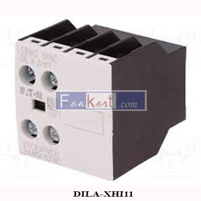 Picture of DILA-XHI11   EATON ELECTRIC Auxiliary contacts; Leads: screw terminals; front