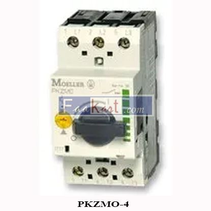 Picture of PKZMO-4  EATON MOELLER Thermal Magnetic Circuit Breaker, Motor Protection, xStart, 4 A, 3 Pole, 380 VAC, DIN Rail