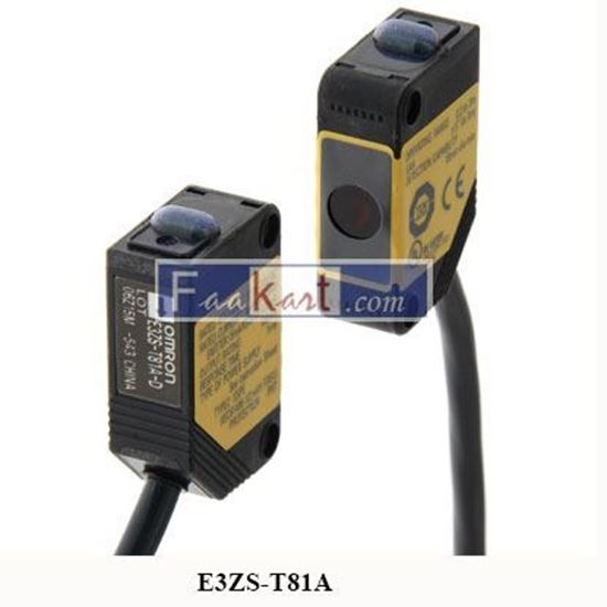 Picture of E3ZS-T81A 	OMRON PHOTO SENSOR, THROUGH BEAM, 3M, PNP