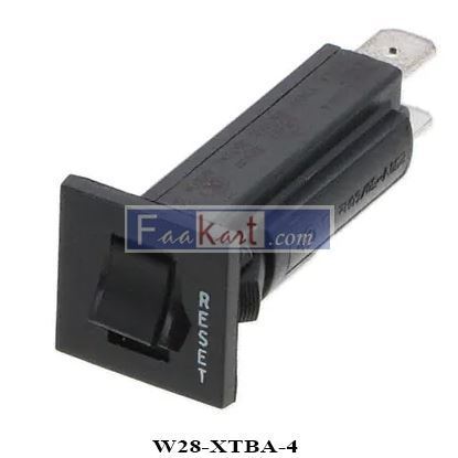 Picture of W28-XTBA-4 TE Circuit Breaker Thermal 4A 250 V AC 32 V DC