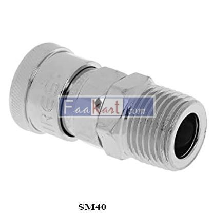 Picture of SM40 1/2''PT Pneumatic Air Compressor Hose Quick Coupler Plug Socket Connector