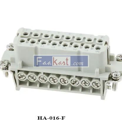 Picture of HA-016-F TE Connectivity  Female insert 16+1GND SCREW