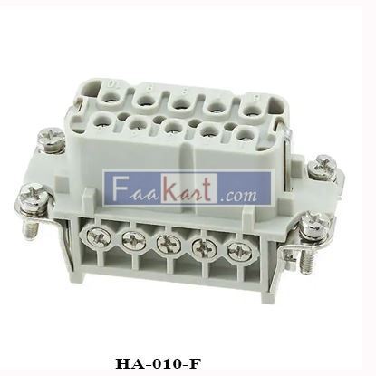 Picture of HA-010-F  TE Connectivity	 INSERT FEMALE 10+1GND SCREW