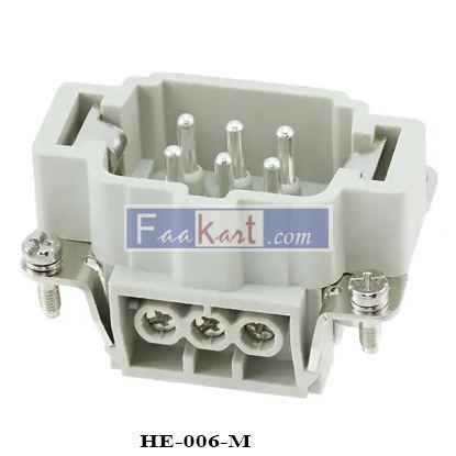 Picture of HE-006-M TE Connectivity  Male insert  6POS SCREW