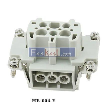 Picture of HE-006-F  TE Connectivity INSERT FEMALE 6POS SCREW