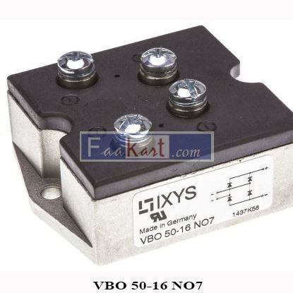 Picture of VBO50-16NO7 IXYS Diode Rectifier Bridge Single 1.6KV 50A 4-Pin PWS-A  VBO 50-16 NO7