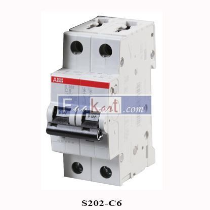 Picture of S202-C6 ABB  Thermal Magnetic Circuit Breaker 2CDS252001R0064