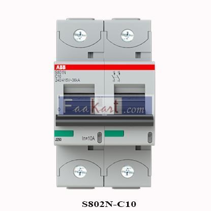 Picture of S802N-C10 |  2CCS892001R0104 | ABB | High Performance MCB