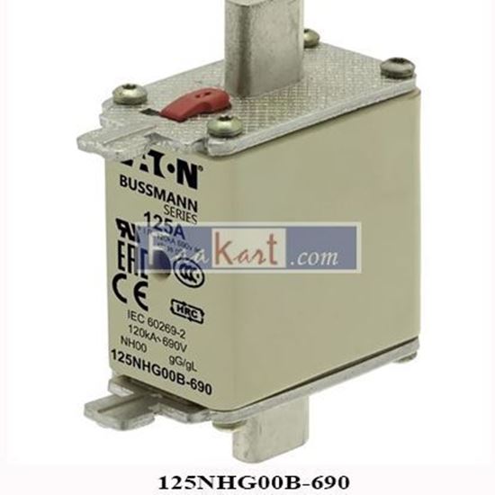 Picture of 125NHG00B-690V Eaton  Bussmann Series 125A NH Fuse, 00, 690V ac