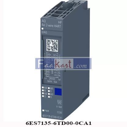 Picture of 6ES7135-6TD00-0CA1 Siemens simatic et 200sp, analog hart output module