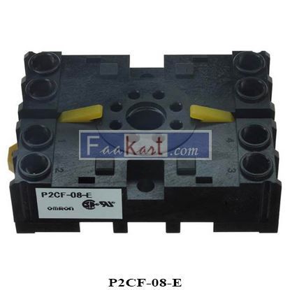Picture of P2CF-08-E OMRON Socket, DIN rail/surface mounting, 8-pin, screw terminals P2CF-08E