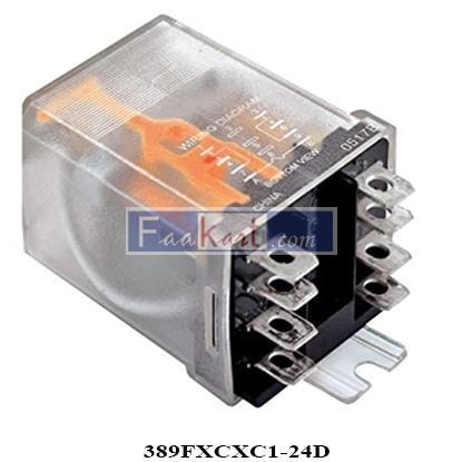 Picture of 389FXCXC1-24D  -  MAGNECRAFT - POWER RELAY, 3PDT, 24VDC, 20A, FLANGE
