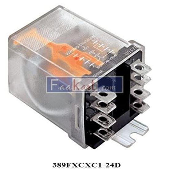 Picture of 389FXCXC1-24D  -  MAGNECRAFT - POWER RELAY, 3PDT, 24VDC, 20A, FLANGE