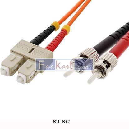 Picture of ST-SC  Multimode 50/125 OM2 10m Fiber Optics Cable SC/ST