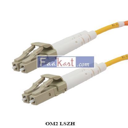 Picture of OM2 LSZH Fiber Optic Patch Cable LC to LC Duplex 50/125 multimode 10 meter