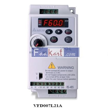 Picture of VFD007L21A  Delta 1-Phase AC Drive, 0.75 kW / 1 HP