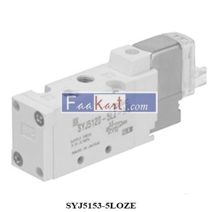 Picture of SYJ5153-5LOZE SMC SYJ 4/5 PORT SOLENOID VALVE with 24 V dc Voltage