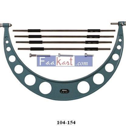 Picture of 104-154 Mitutoyo Vernier Outside Micrometer 20-24" Interchangeable Anvils