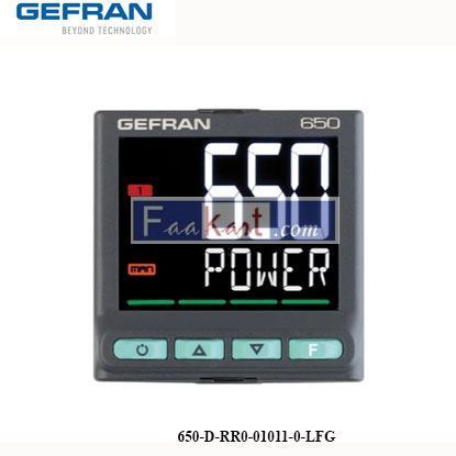 Picture of 650-D-RR0-01011-0-LFG  GEFRAN  Temperature Control Process Controllers